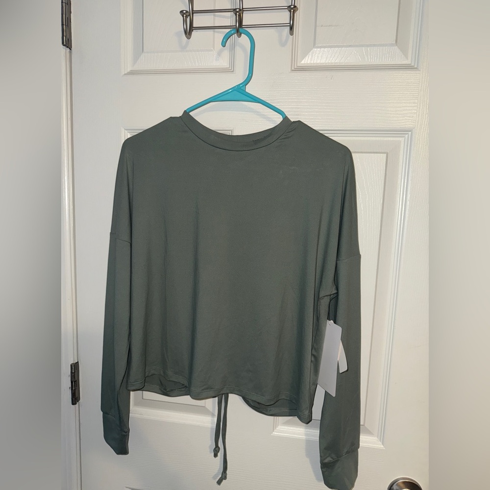 Gottex Women's Long Sleeve Top in Olive Green